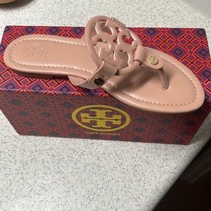 Tory Burch Leather Sandals.